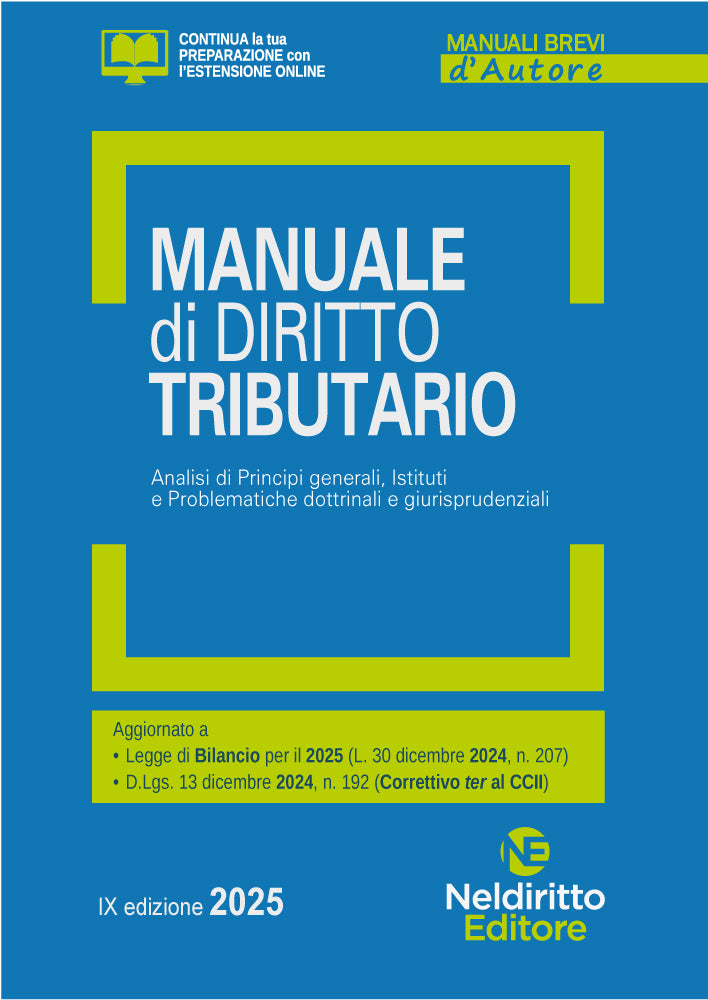Manuale breve di Diritto Tributario 2025