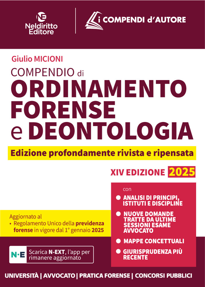 Compendio di Ordinamento e Deontologia Forense 2025