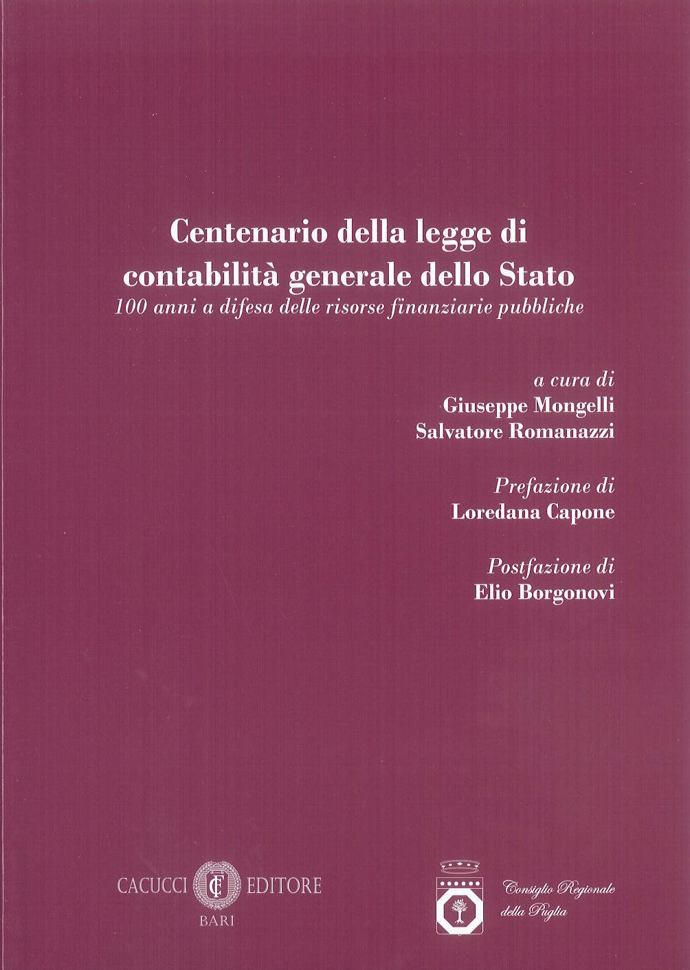 Centenario della legge di contabilità generale dello Stato - Mongelli