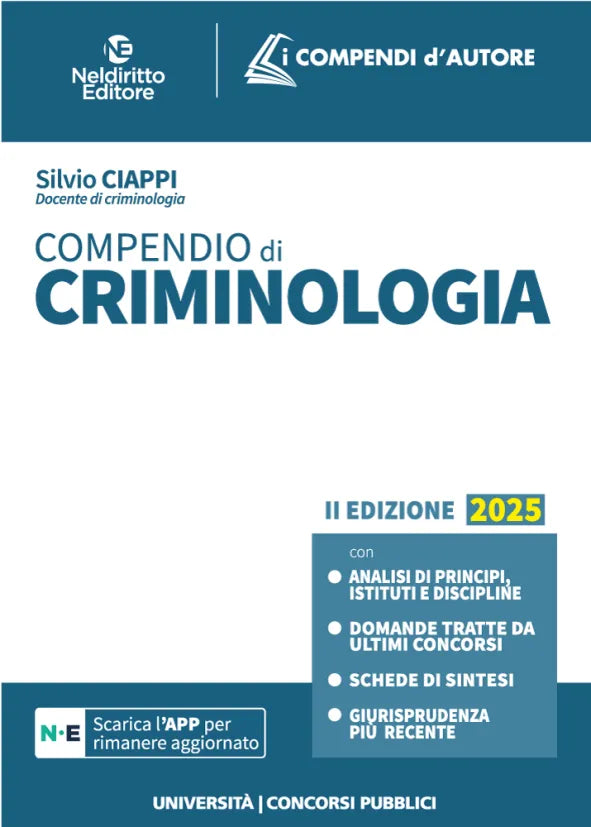 Compendio di Criminologia 2025 - Ciappi