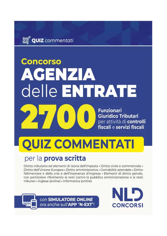 Concorso Agenzia delle Entrate 2700 Funzionari giuridico-tributari 2025