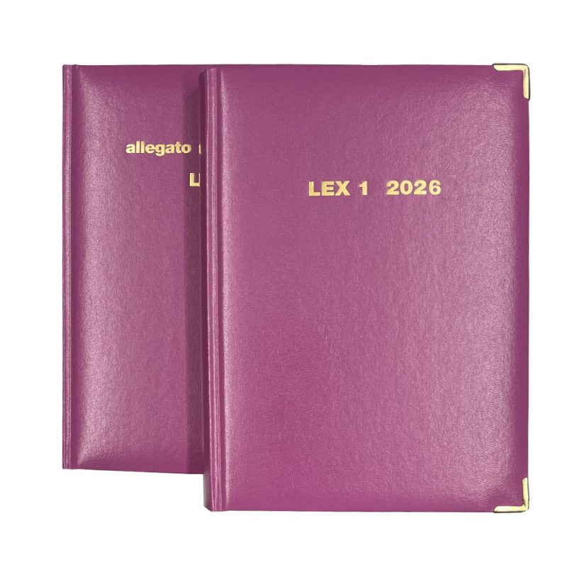 Agenda Legale LEX1 in 2 Volumi 2026 - Glicine