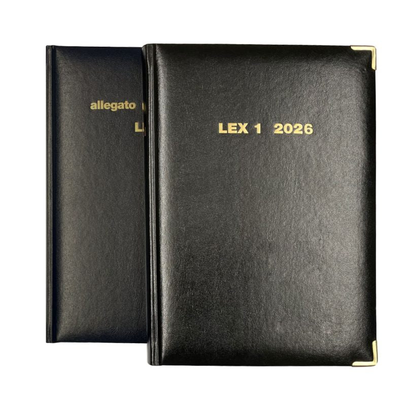 Agenda Legale LEX1 in 2 Volumi 2026 - Nero