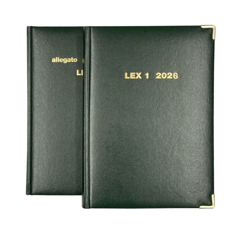 Agenda Legale LEX1 in 2 Volumi 2026 - Verde