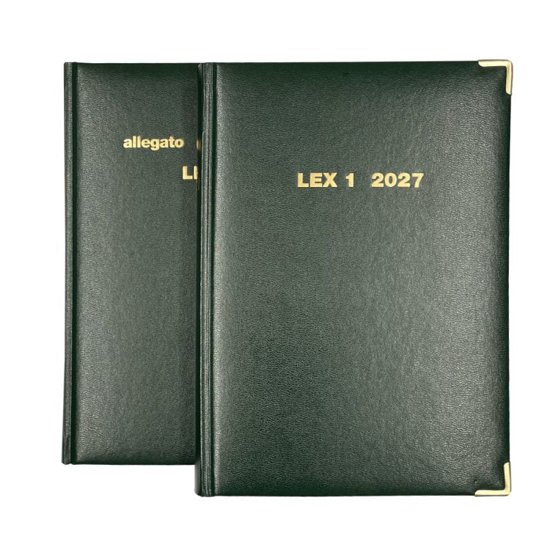 Agenda Legale LEX1 in 2 Volumi 2027 - Verde