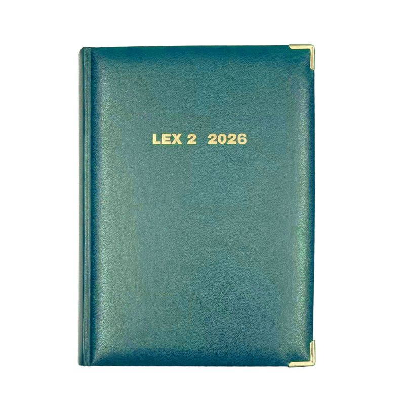 Agenda Legale LEX2 2026 - Verde Petrolio