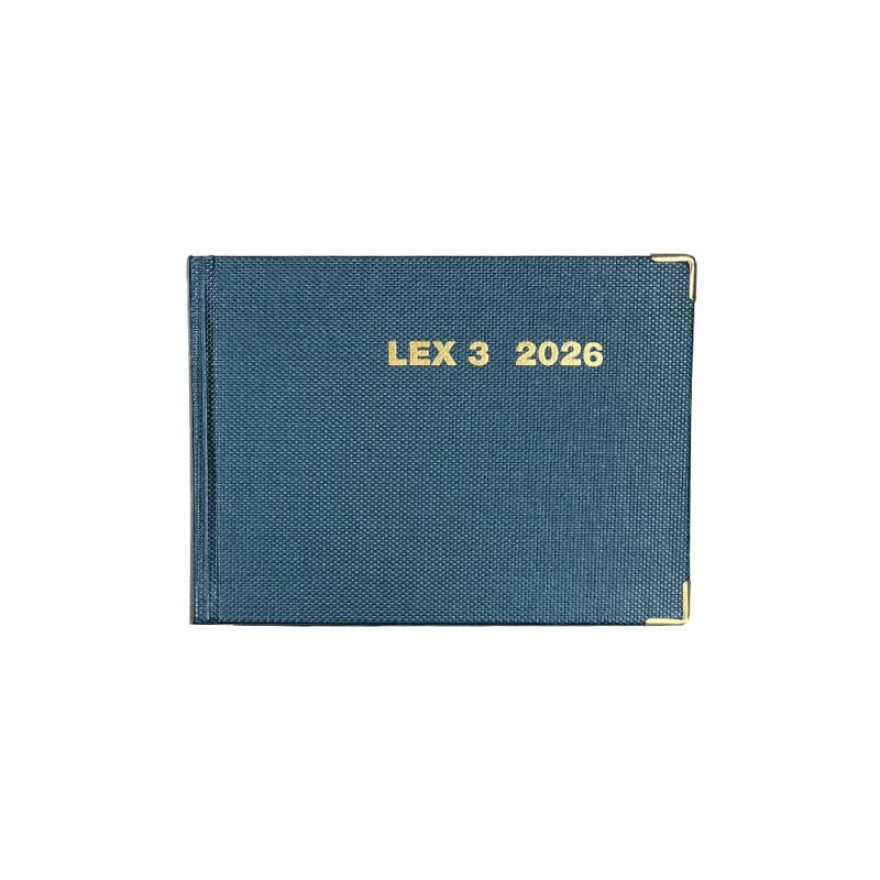 Agenda Legale LEX3 2026 - Blu Elettrico