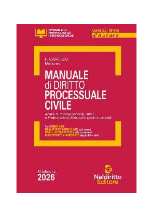 Manuale Breve di Diritto Processuale Civile 2026 - F. Caroleo