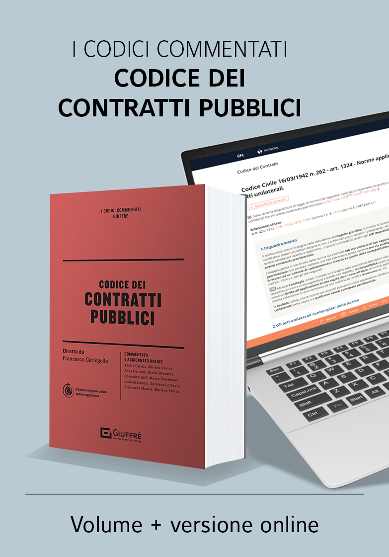 CODICE DEI CONTRATTI PUBBLICI (CON VERSIONE ONLINE) F. Caringella - Giuffrè 9788828849438
