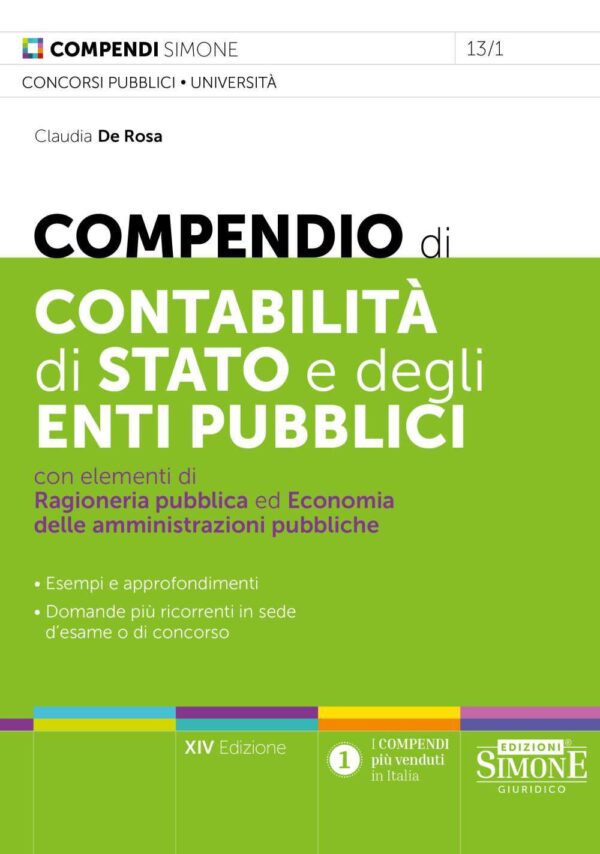 Compendio di Contabilità di Stato e degli Enti Pubblici 2025 - Claudia De Rosa