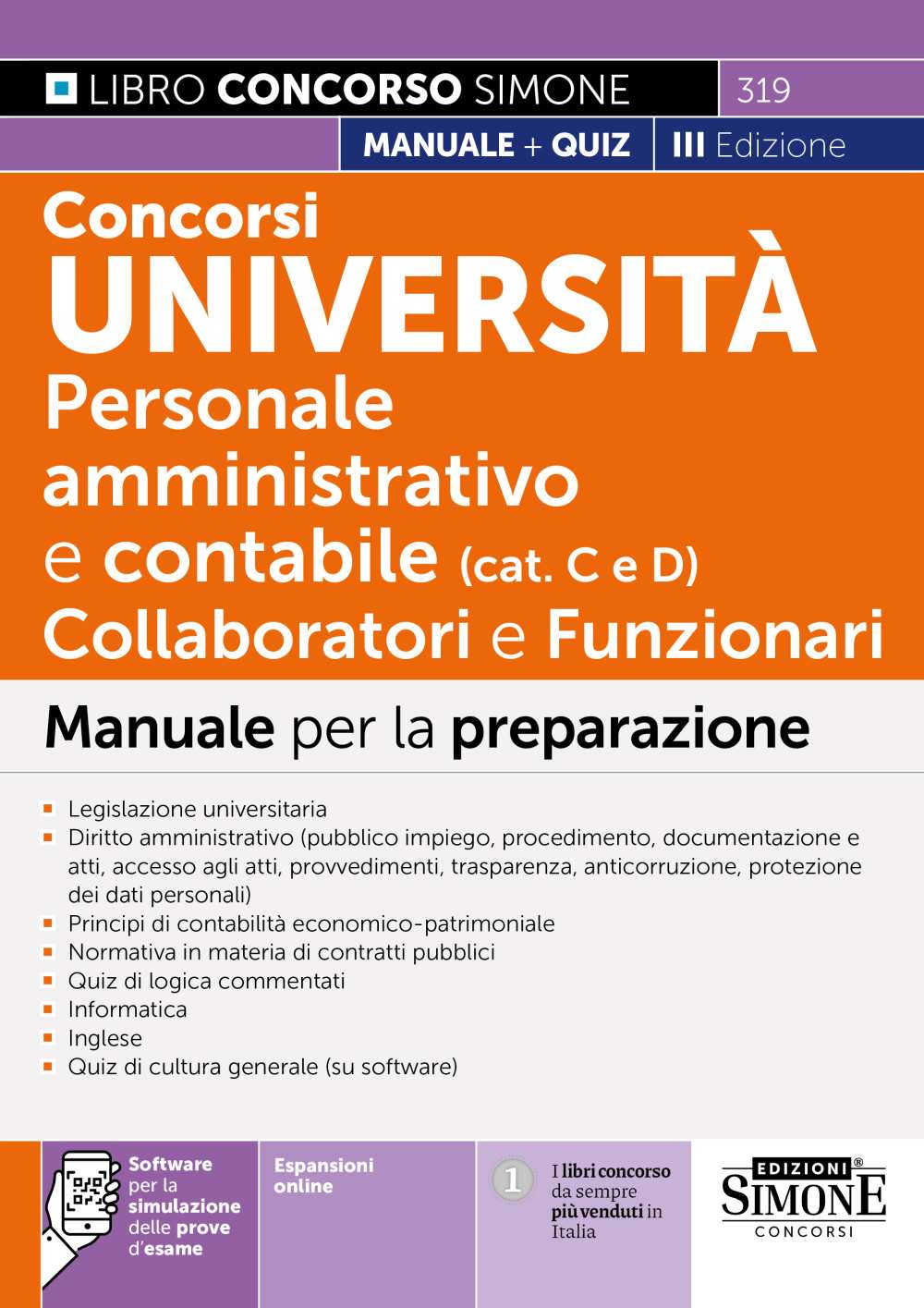Concorsi Università Personale amministrativo e contabile (categorie C e D) Collaboratori e Funzionari 2025