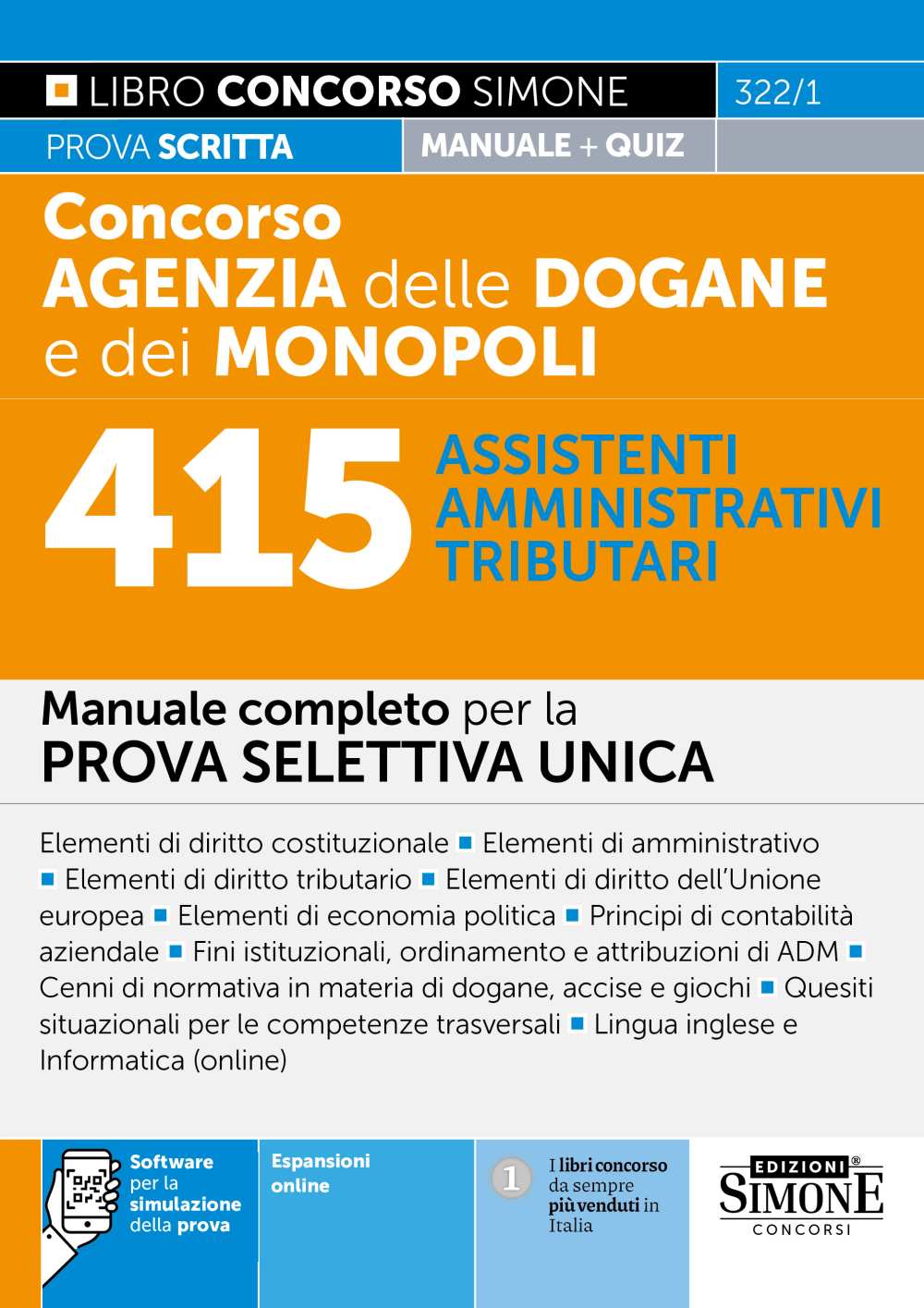 Concorso Agenzia Dogane e Monopoli 2025 – 415 Assistenti Amministrativi Tributari – Manuale