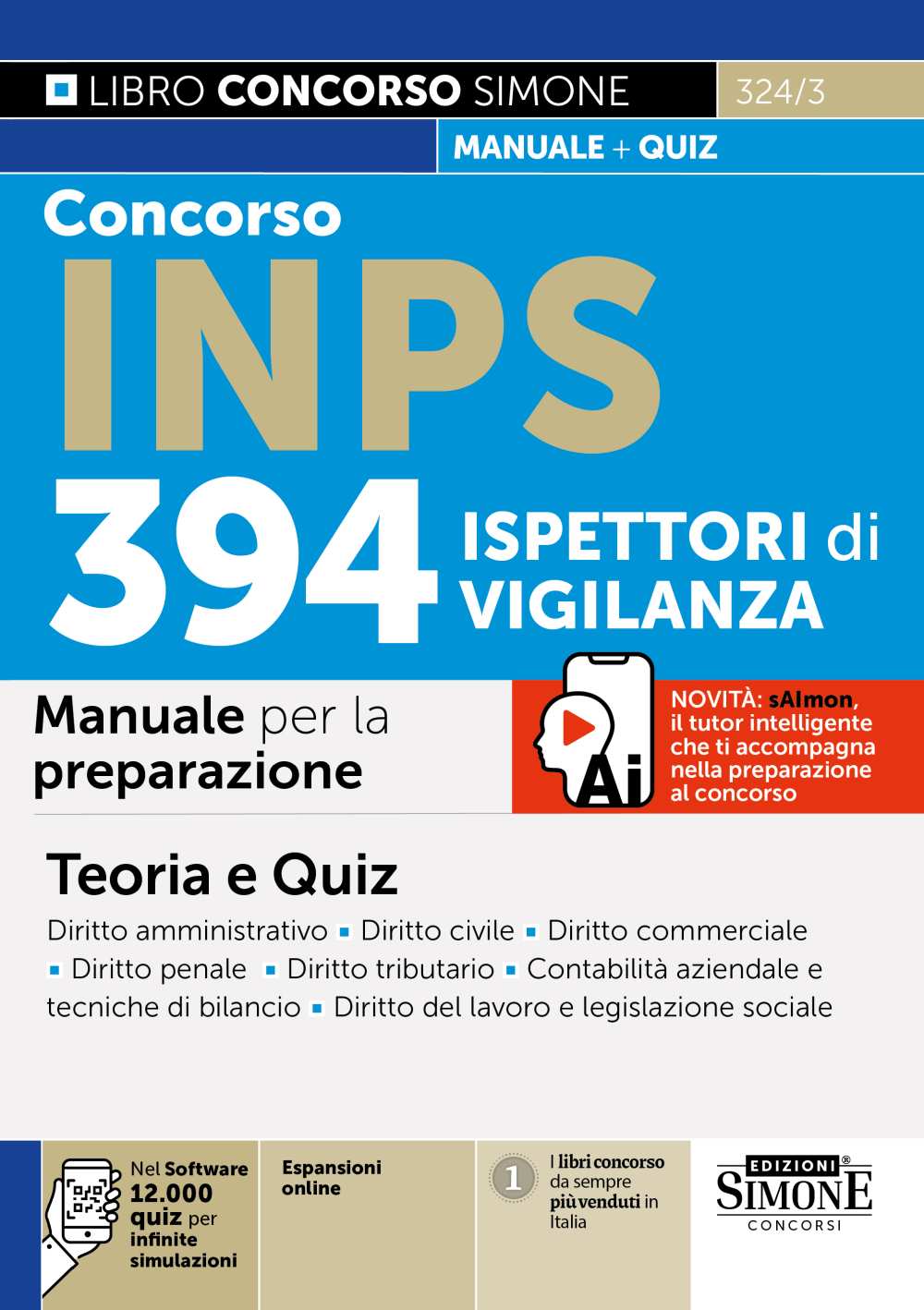 Concorso INPS 394 Ispettori di Vigilanza – Manuale