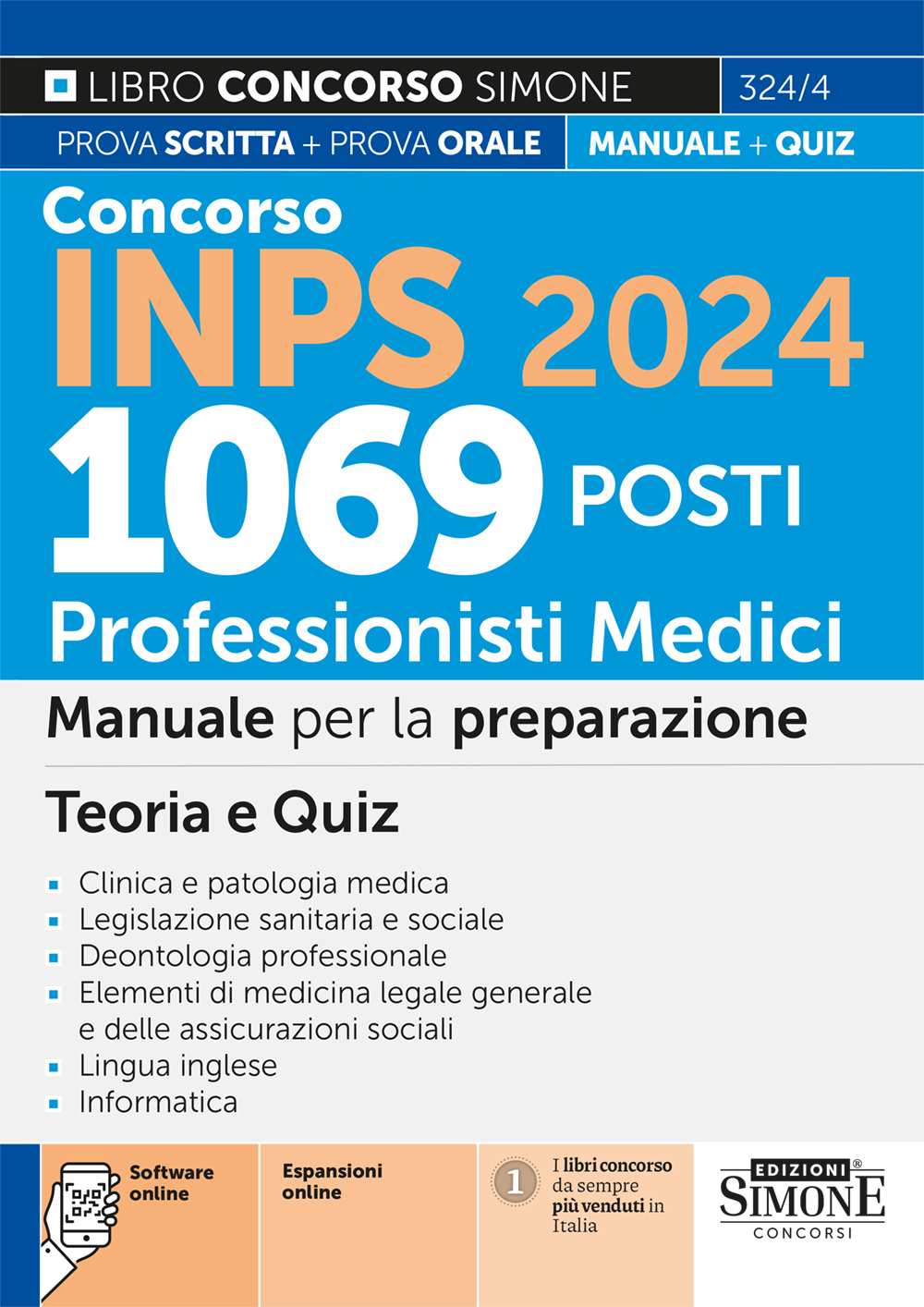 Concorso Inps 2024 – 1069 Posti Professionisti medici – Manuale per la preparazione