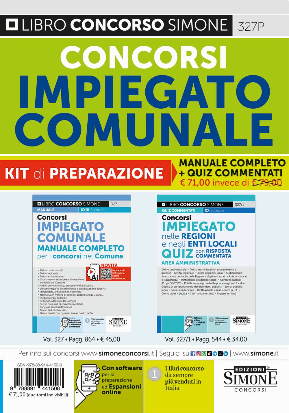 Concorsi Impiegato comunale – Kit di preparazione