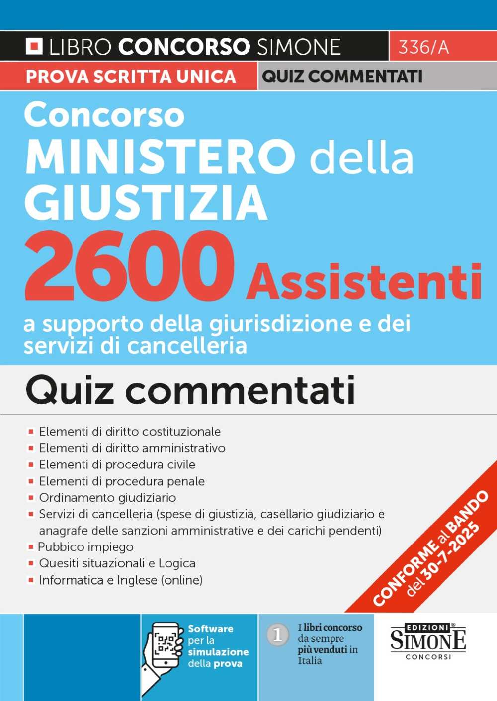 Concorso Ministero della Giustizia 2600 Assistenti – Quiz commentati