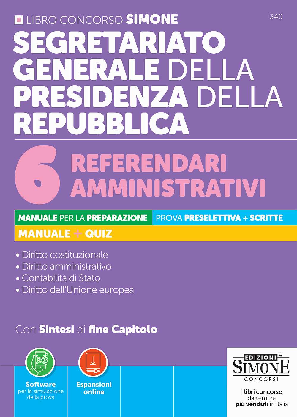 Segretariato generale della Presidenza della Repubblica – 6 Referendari amministrativi