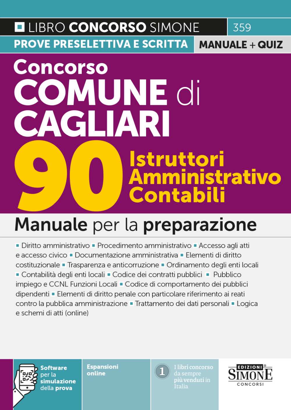 Concorso Comune di Cagliari – 90 Istruttori Amministrativo Contabili – Manuale