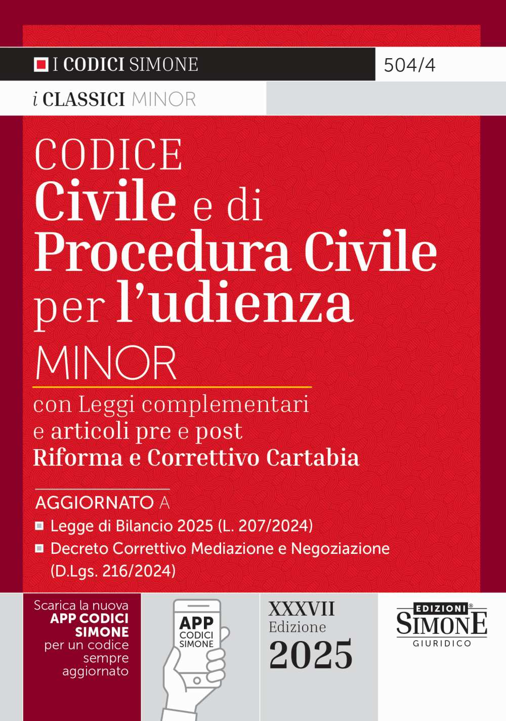 Codice Civile e di Procedura Civile per l’udienza Minor 2025