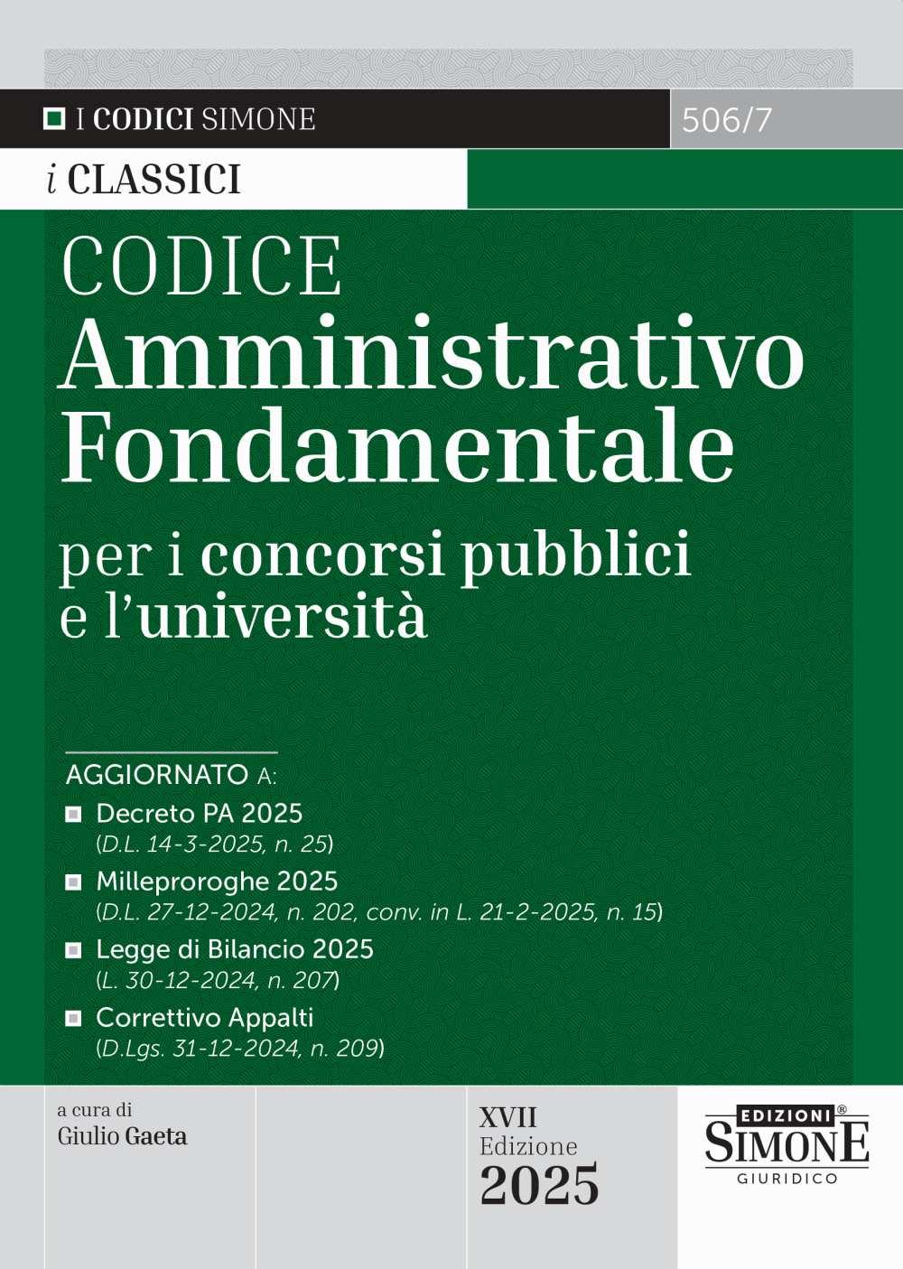 Codice Amministrativo Fondamentale 2025