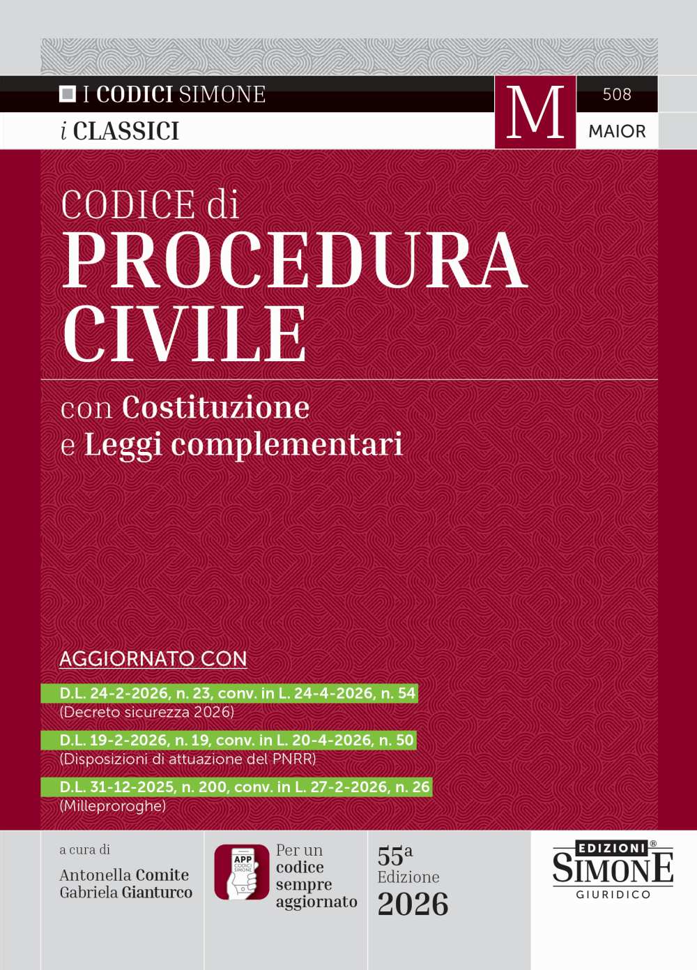 Codice di Procedura Civile 2026 - Antonella Comite, Gabriela Gianturco
