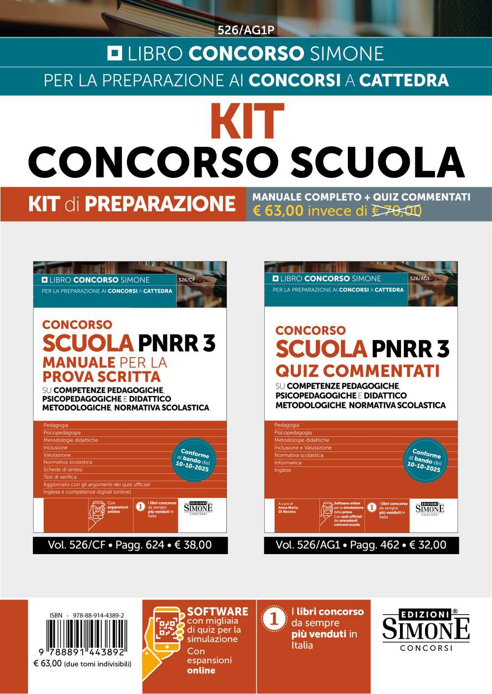 KIT Concorso Scuola PNRR3 - MANUALE + QUIZ COMMENTATI