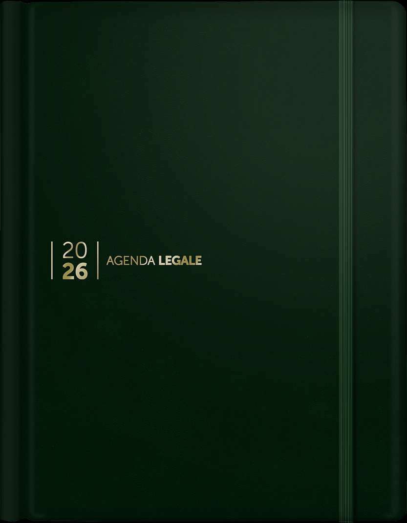Agenda Legale 2026 - Skin Dark Green