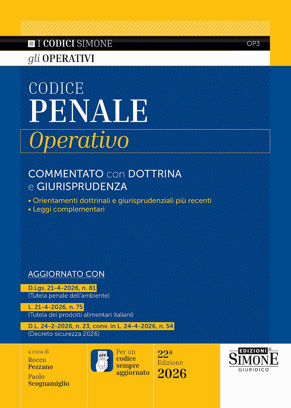 Codice Penale Operativo 2026 - Rocco Pezzano, Paolo Scognamiglio