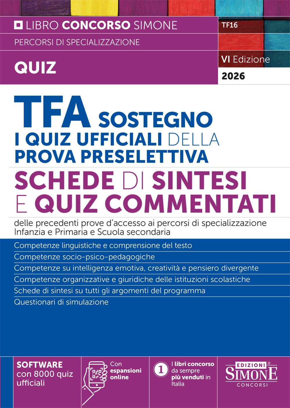 TFA Sostegno – I quiz ufficiali della prova preselettiva – Schede di sintesi e Quiz commentati