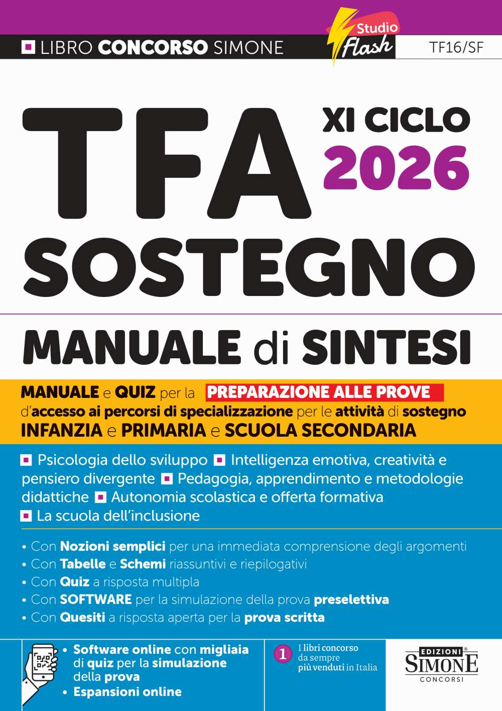 TFA XI Ciclo 2026 Sostegno – Manuale di sintesi – TF16/SF