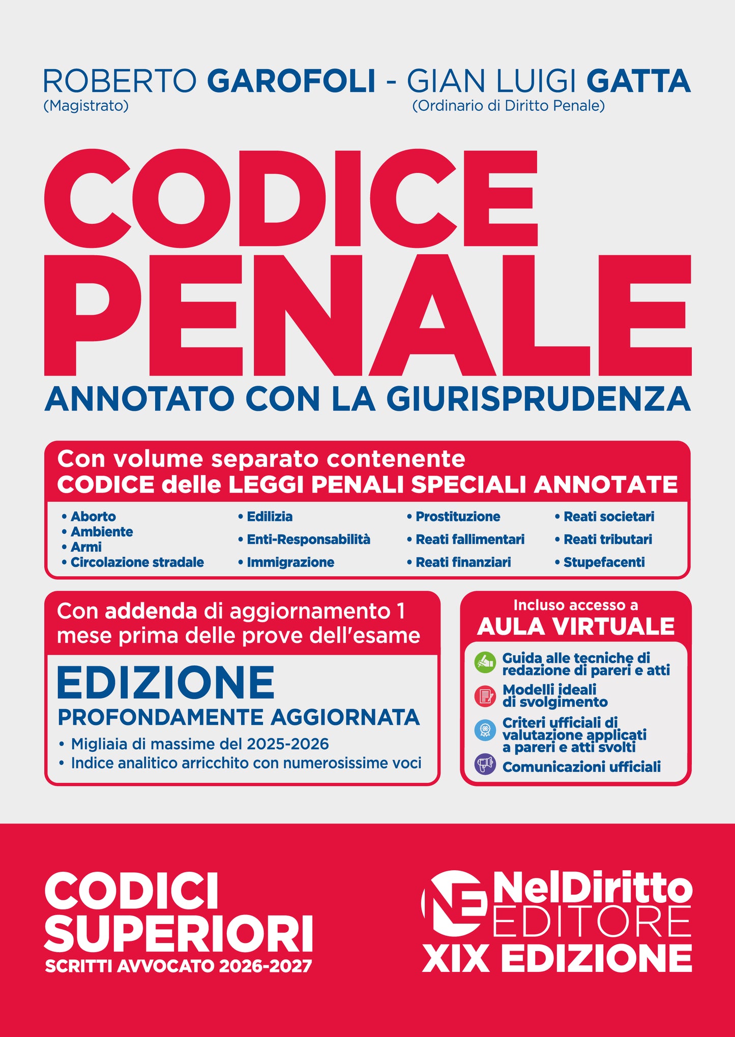 PREORDINE Codice Penale annotato con la giurisprudenza  per l'esame di Avvocato 2026-2027 - GAROFOLI, GATTA
