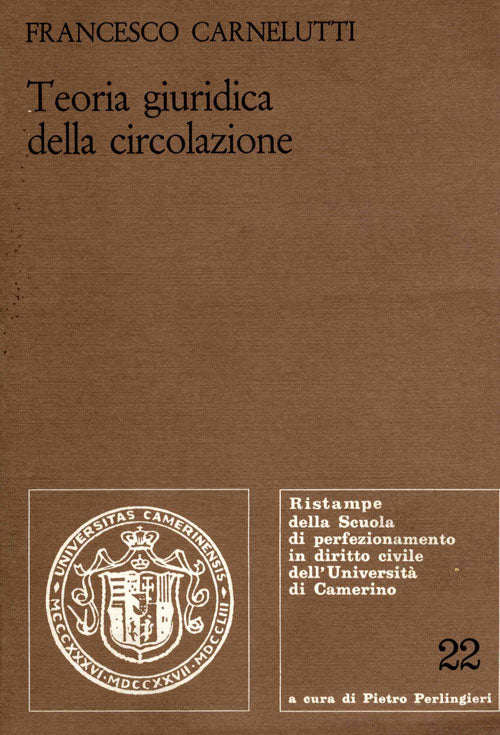 Teoria giuridica della circolazione - Carnelutti Francesco