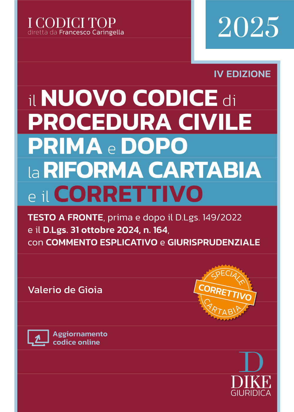 Il nuovo Codice di Procedura Civile prima e dopo la Riforma Cartabia e il Correttivo - de Gioia