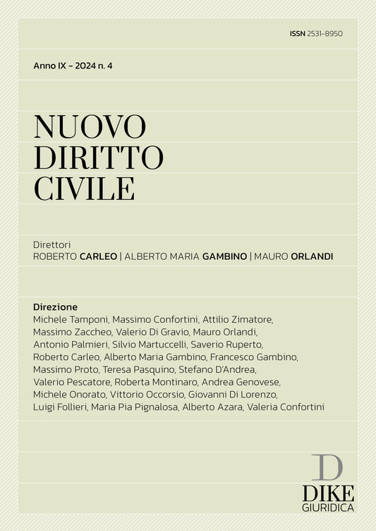 Nuovo Diritto Civile n. 4 – 2024