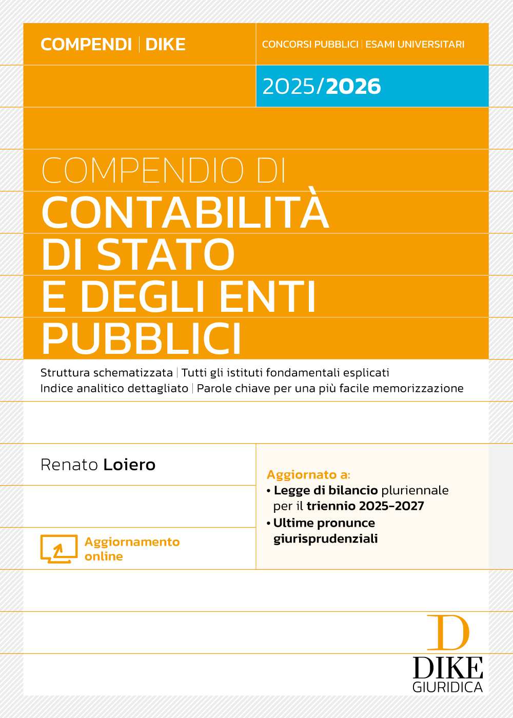 Compendio di Contabilità di Stato e degli Enti Pubblici 2025 - Renato Loiero