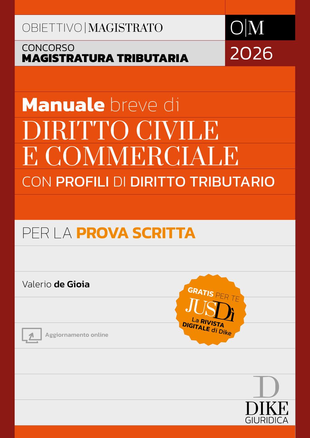 Concorso Magistratura Tributaria – Manuale breve di Diritto Civile e Commerciale con profili di Diritto Tributario per la prova scritta 2026