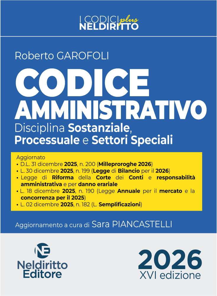 Codice Amministrativo Plus 2026 - GAROFOLI
