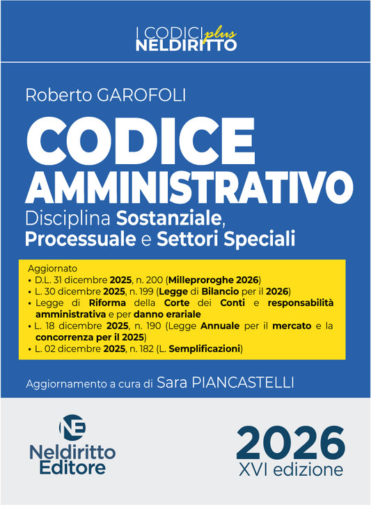 Codice Amministrativo Plus 2026 - GAROFOLI