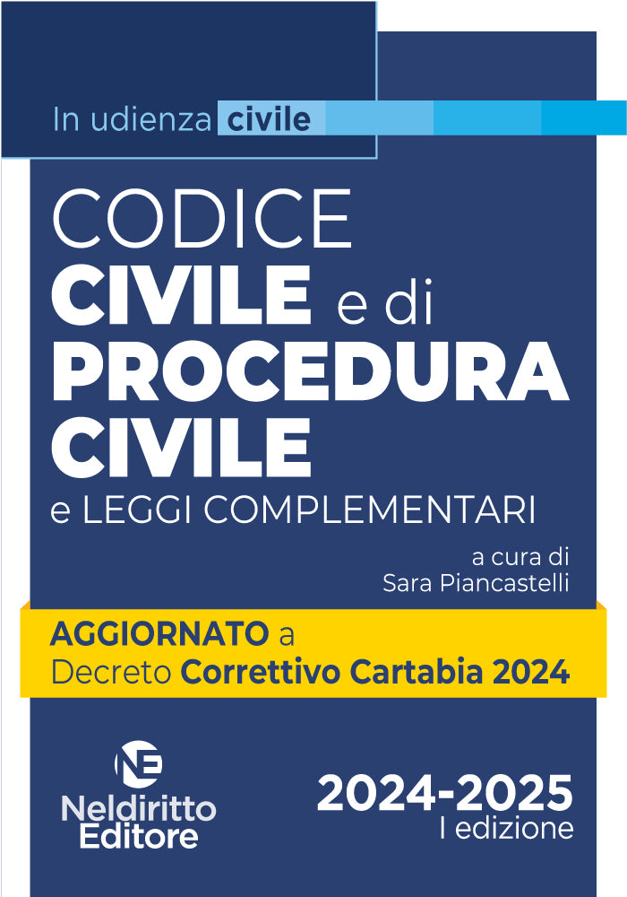 Codice civile e di procedura civile aggiornato al Decreto Correttivo Cartabia