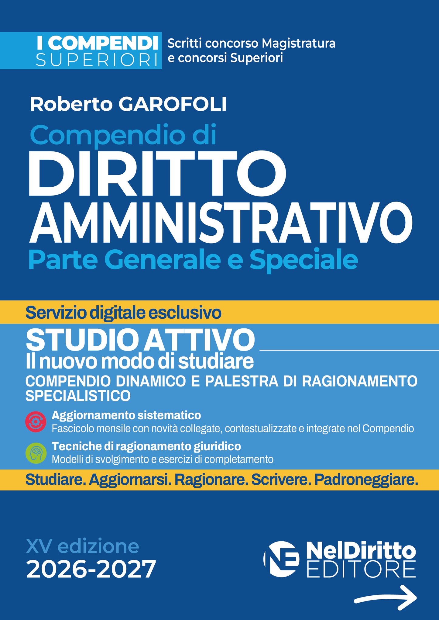 PREORDINE Compendio superiore di diritto Amministrativo 2026/2027 - R. Garofoli