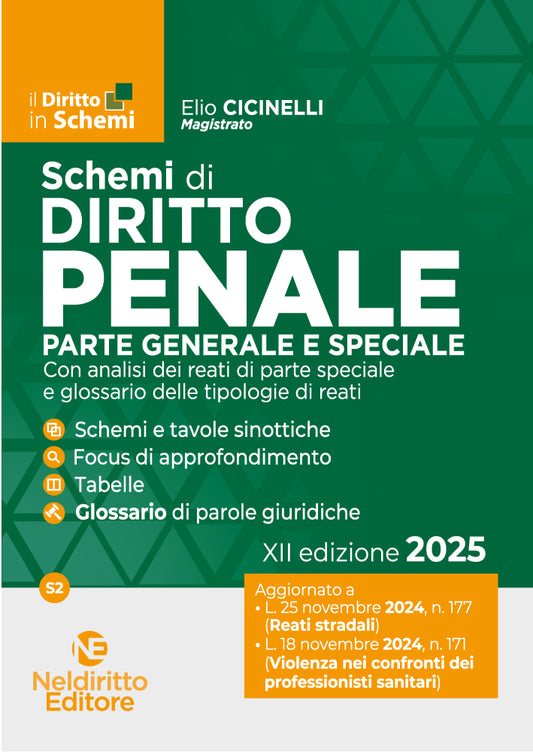 Schemi di Diritto Penale. Parte generale e Speciale 2025 - CICINELLI