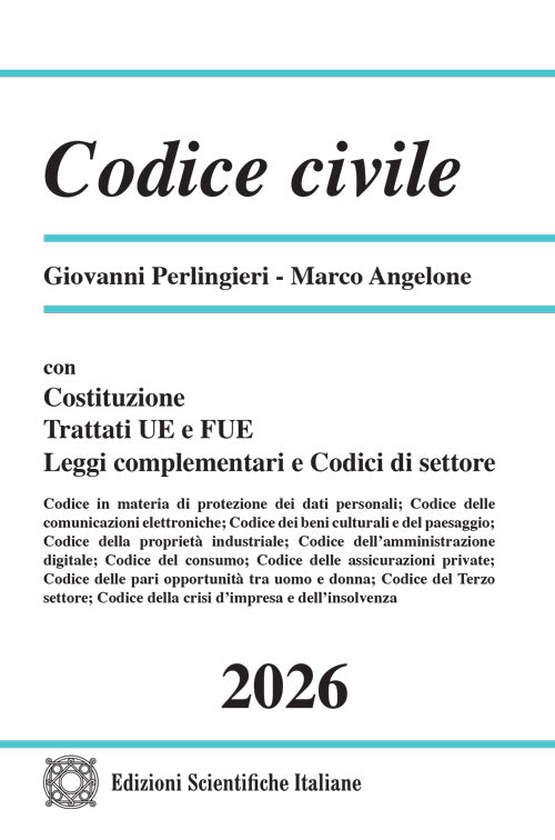 Codice civile 2026 - Perlingieri Giovanni, Angelone Marco