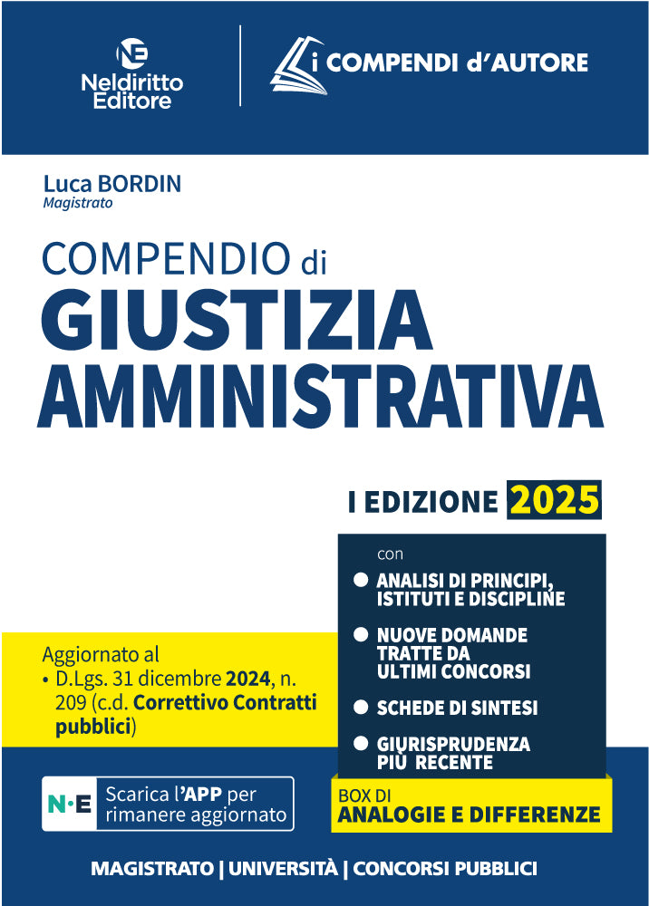 Compendio di Giustizia Amministrativa 2025 - Bordin