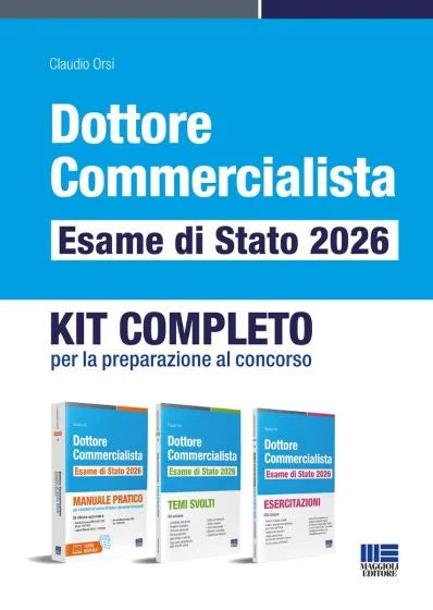 Dottore Commercialista Esame di Stato 2026 - KIT COMPLETO - Claudio Orsi