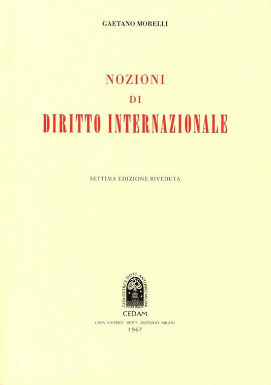 Nozioni di diritto internazionale - G. Morelli