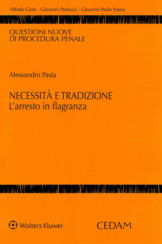 NECESSITA' E TRADIZIONE ARRESTO IN FLAGR - PASTA