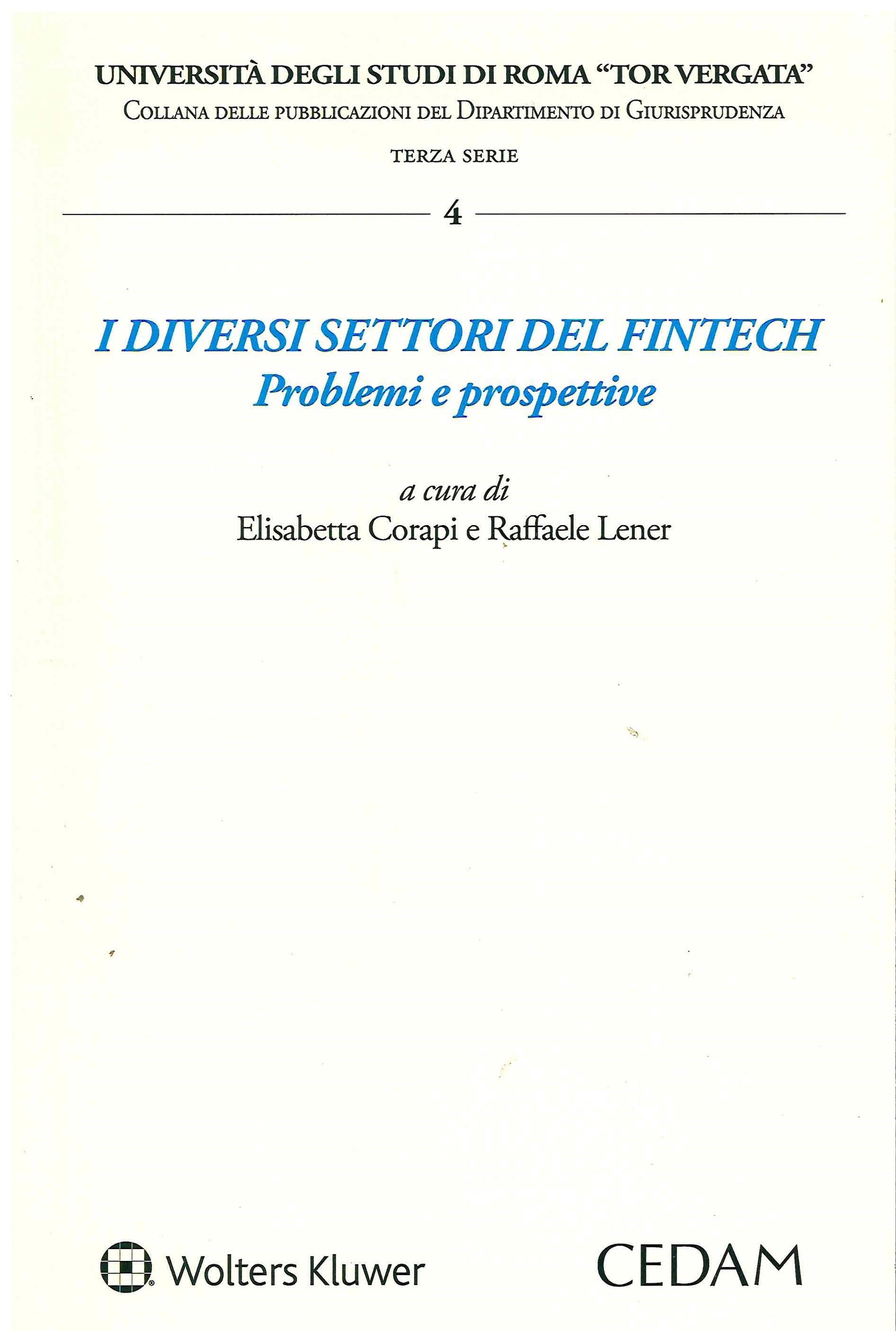 DIVERSI SETTORI DEL FINTECH - CORAPI