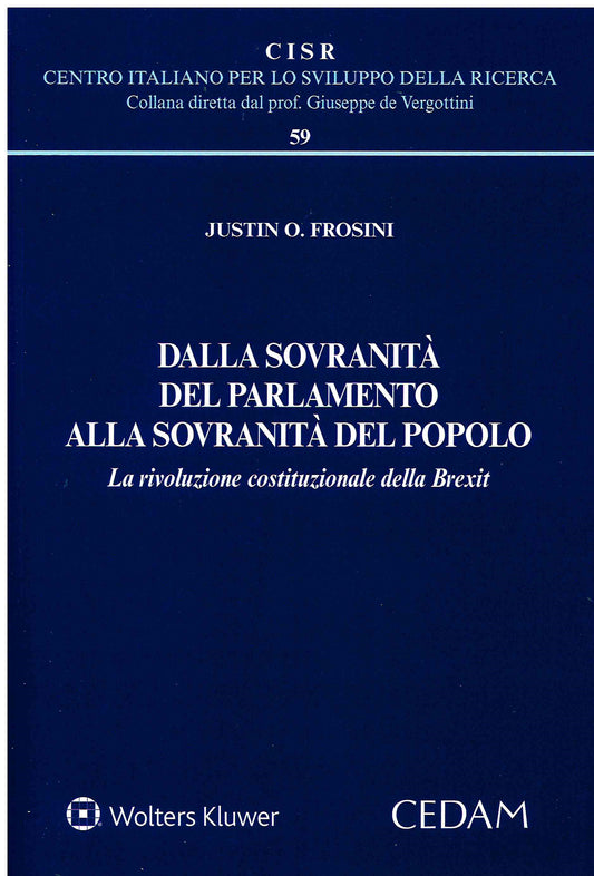 DALLA SOVRANITA' DEL PARLAMENTO - FROSINI
