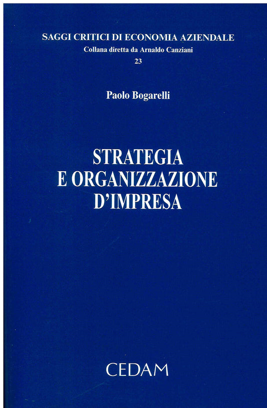 STRATEGIA E ORGANIZZAZIONE IMPRESA - BOGARELLI
