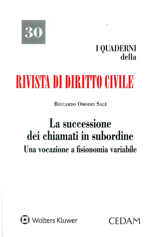SUCCESSIONE DEI CHIAMATI IN SUBORDINE - OMODEI
